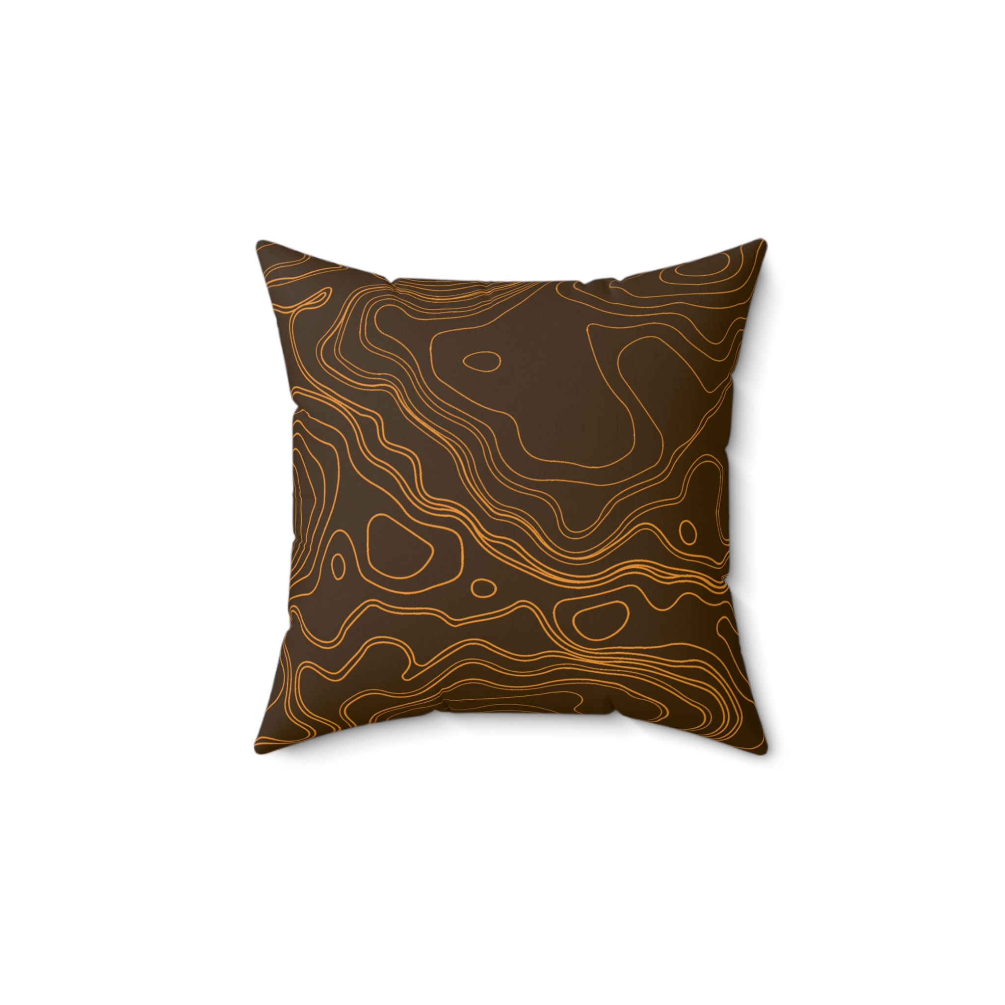 Brown Topo Pillow - Gorilla Dirt Brown Topo Pillow - Image 2