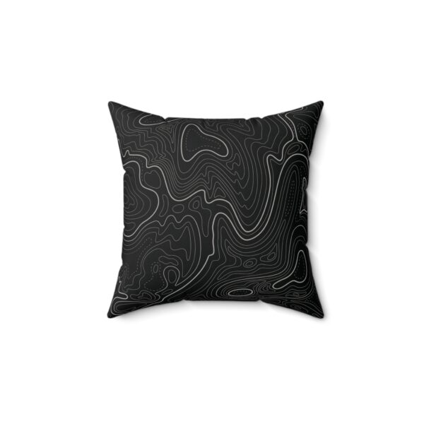 Black Topo Pillow