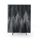 Dark Topo Shower Curtain v2