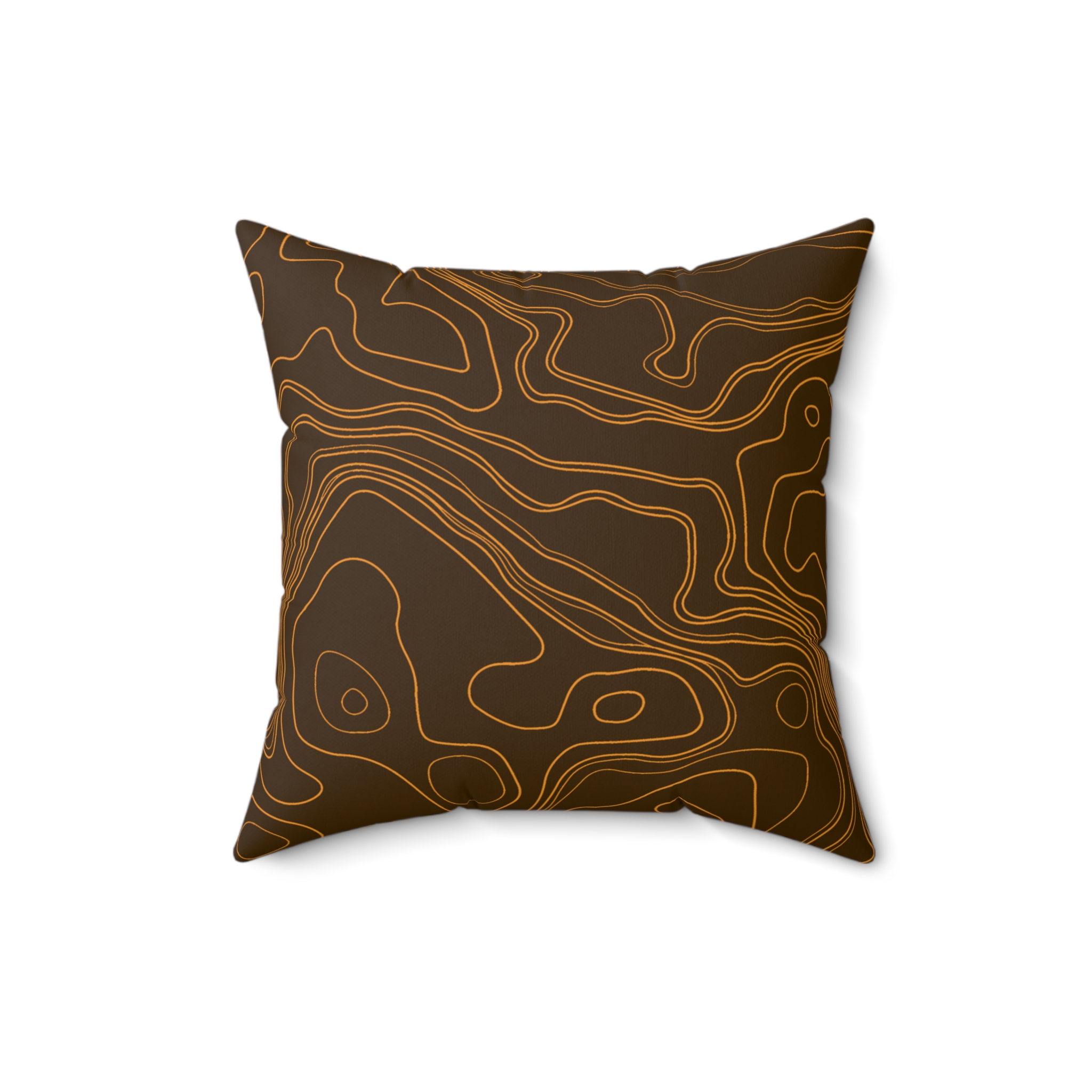 Brown Topo Pillow - Gorilla Dirt Brown Topo Pillow - Image 3