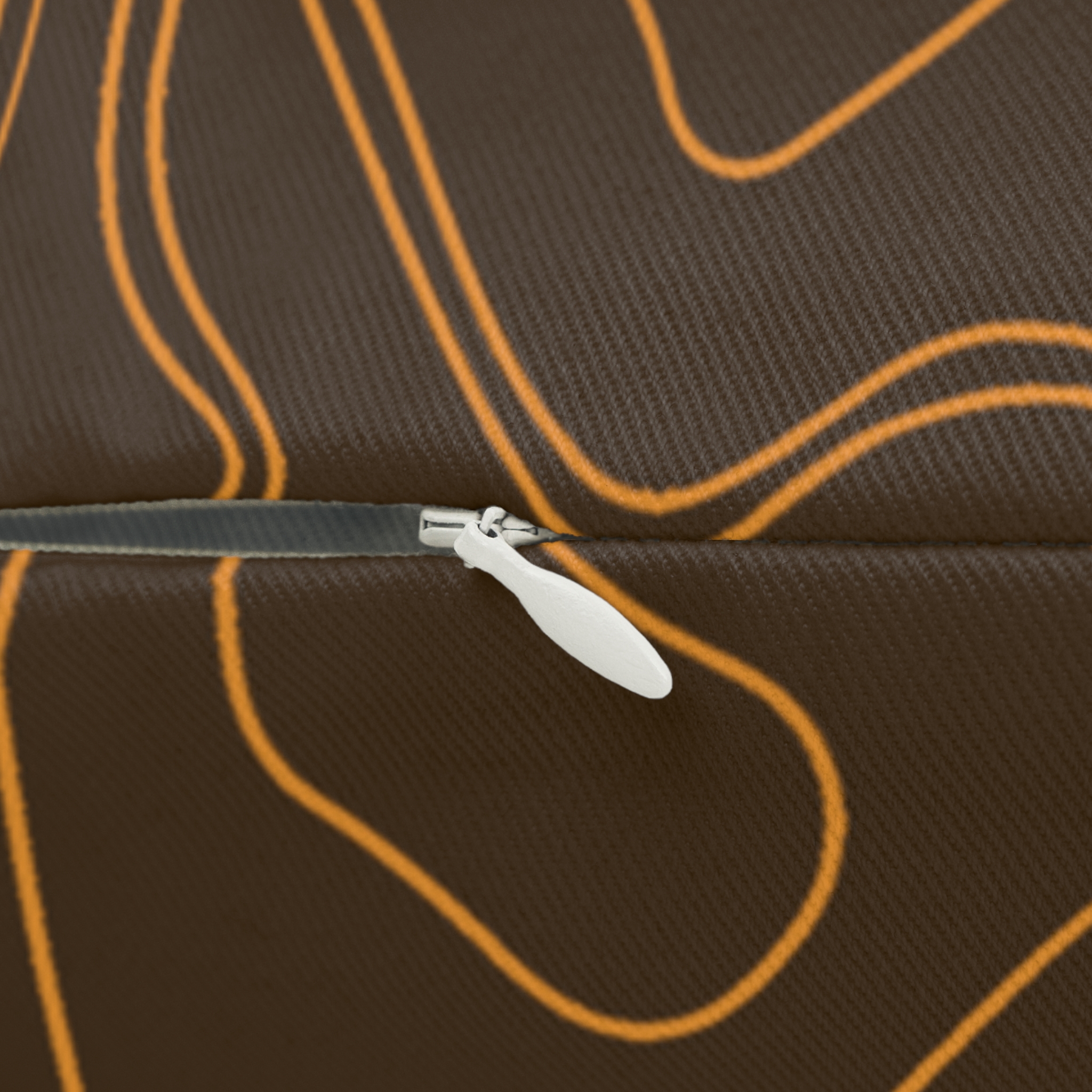 Brown Topo Lumbar Pillow - Gorilla Dirt Brown Topo Lumbar Pillow - Image 3
