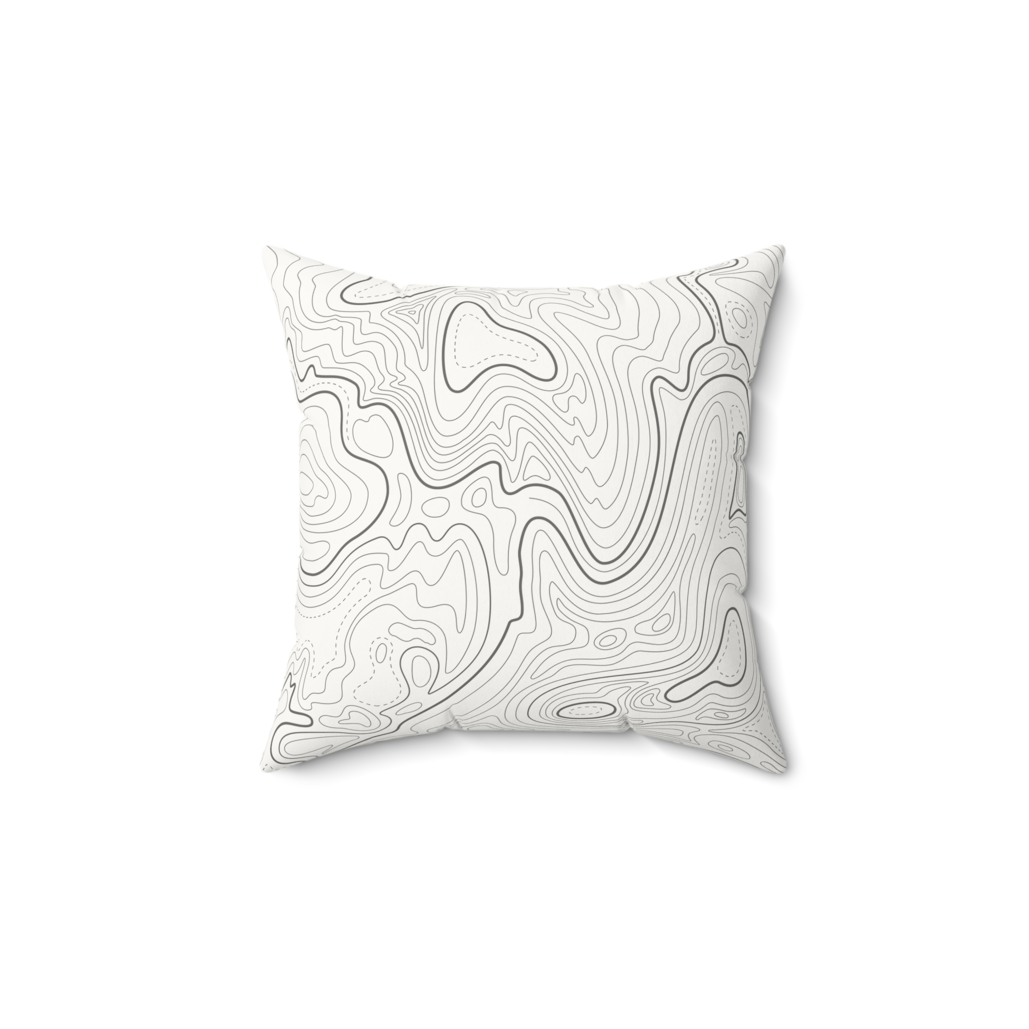 White Topo Pillow