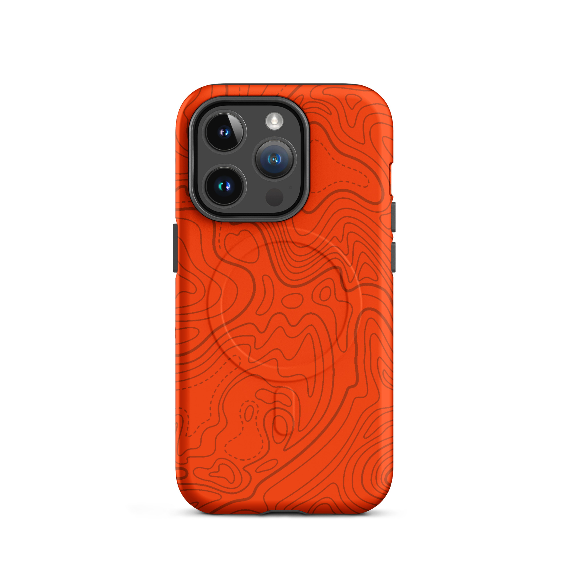 Topo Hunter Orange MagSafe Phone Case - Gorilla Dirt