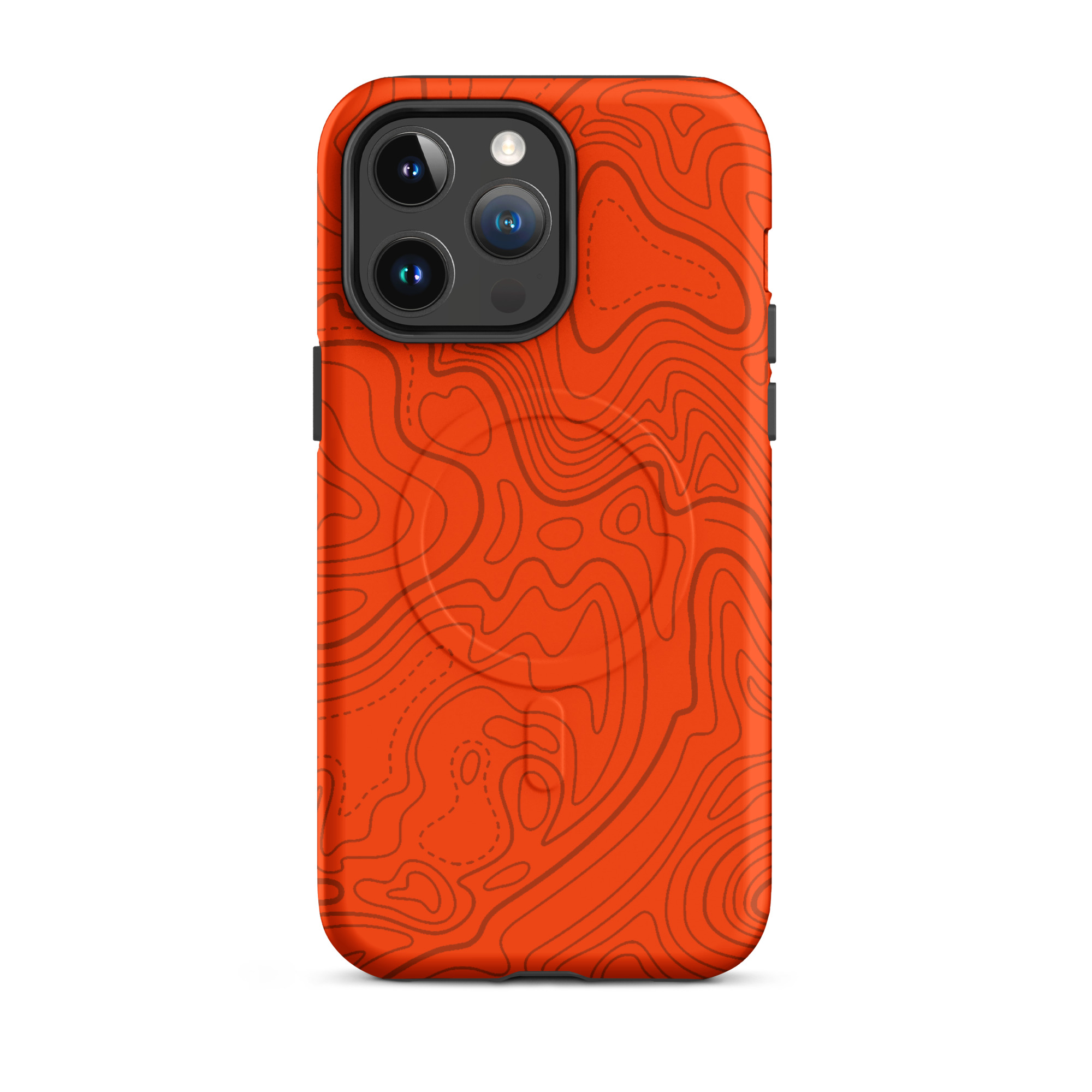 Topo Hunter Orange MagSafe Phone Case - Gorilla Dirt