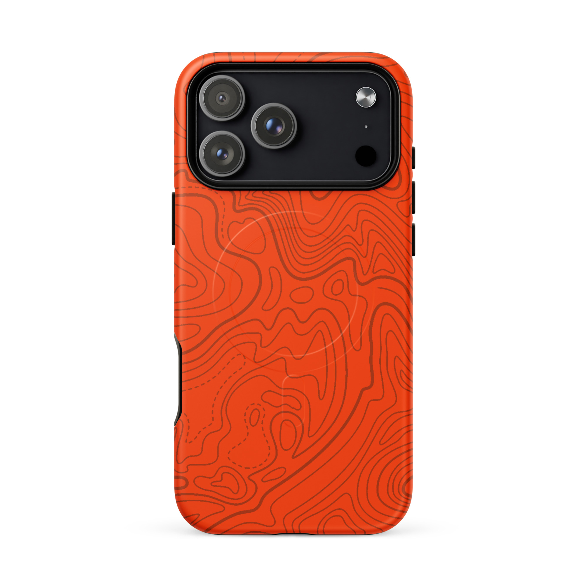 Topo Hunter Orange MagSafe Phone Case - Gorilla Dirt Topo Hunter Orange MagSafe Phone Case - Gorilla Dirt