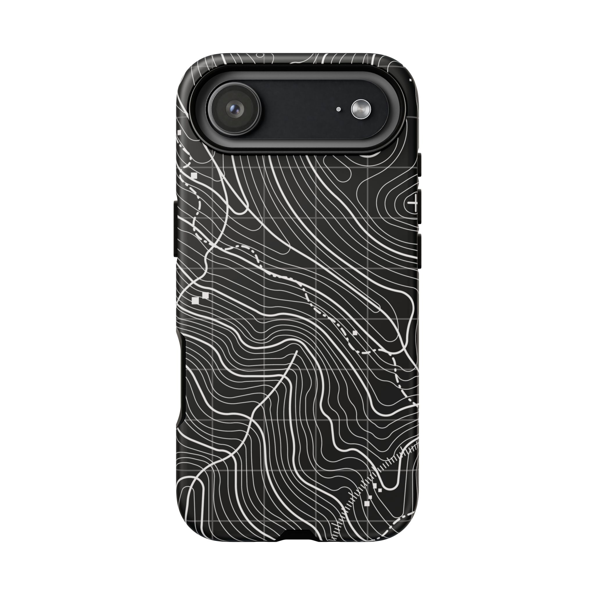 Black Topography Phone Case - Gorilla Dirt Black Topography Phone Case - Image 27