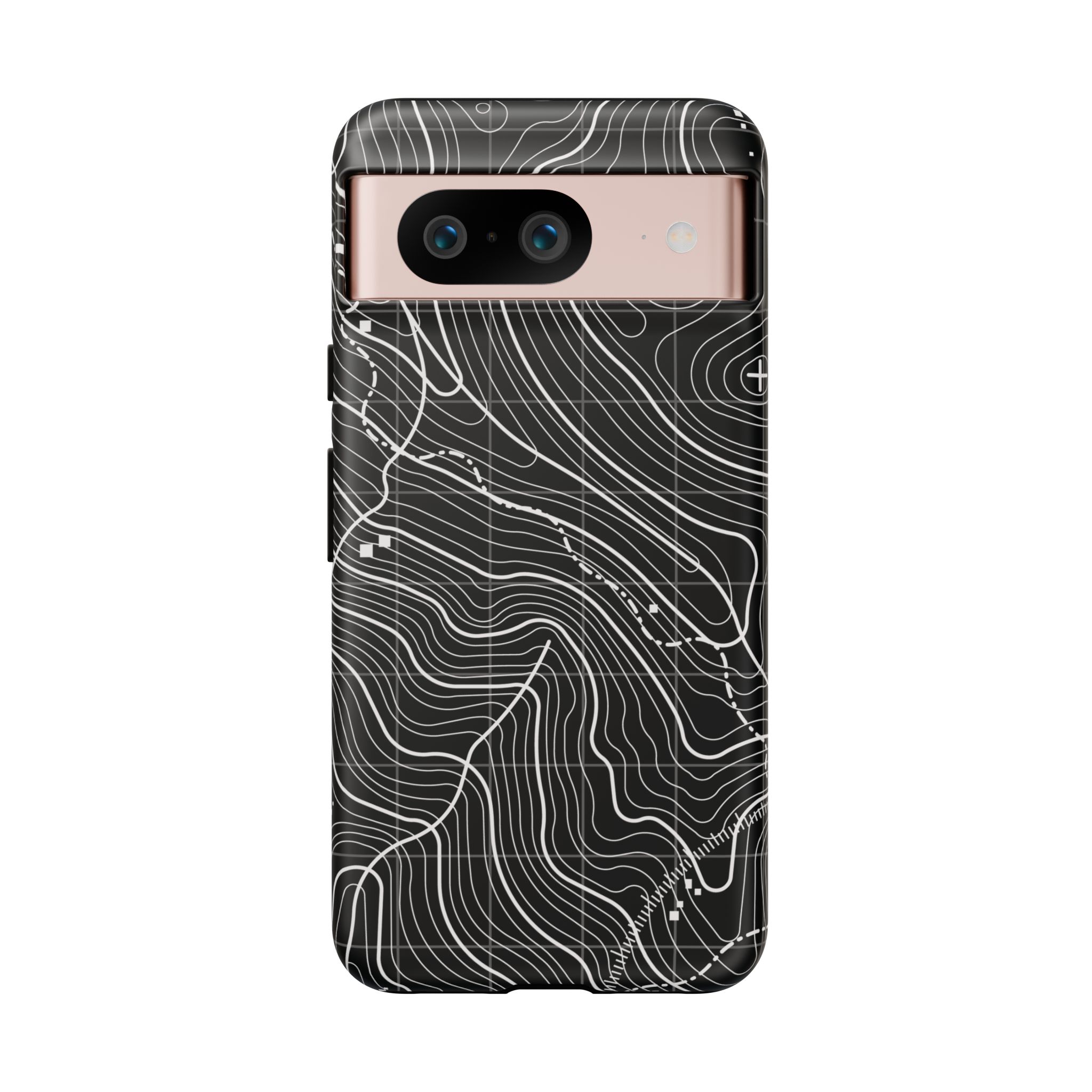 Black Topography Phone Case - Gorilla Dirt Black Topography Phone Case - Image 15