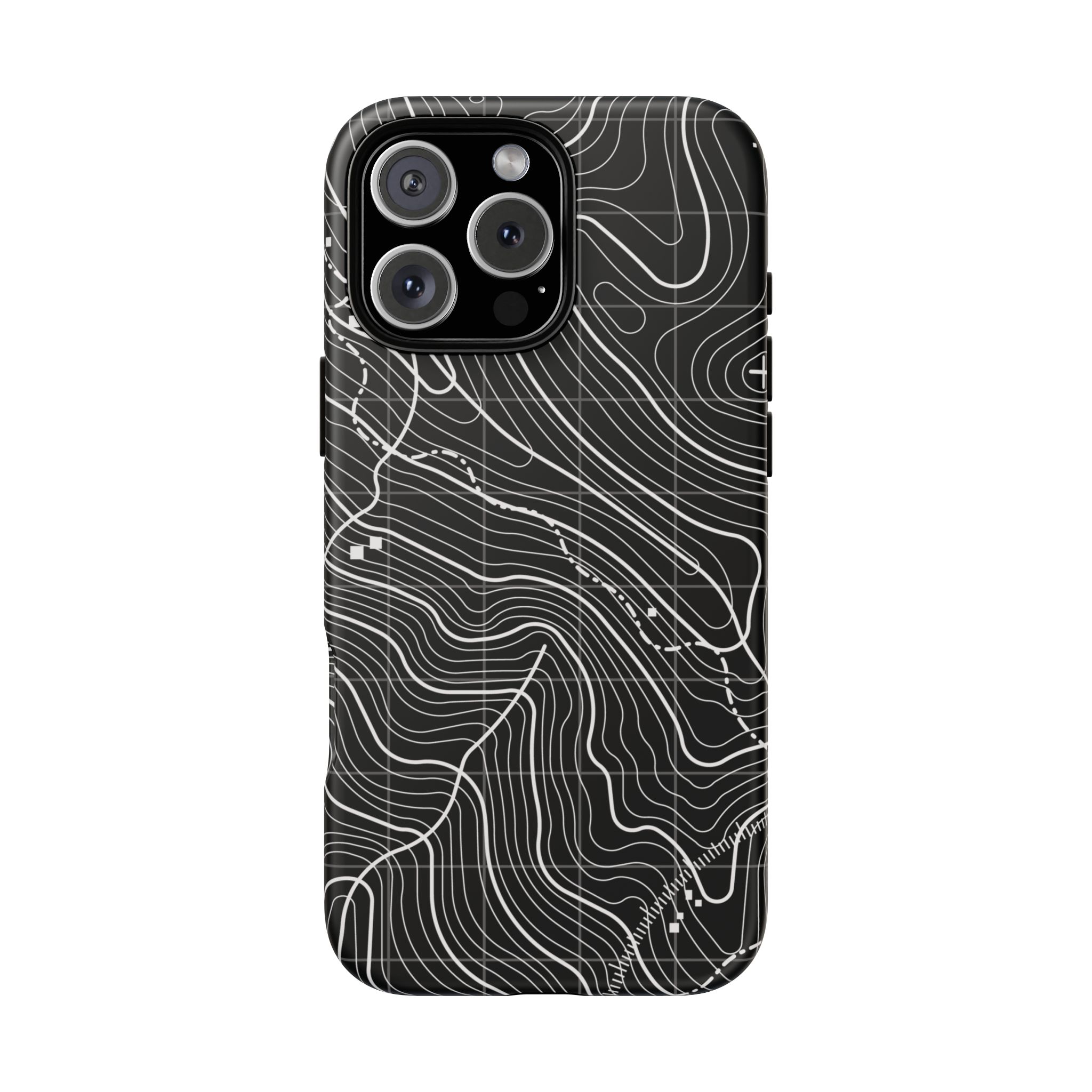 Black Topography Phone Case - Gorilla Dirt Black Topography Phone Case - Image 20