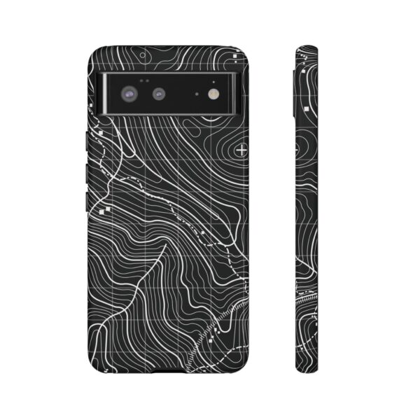Black Topography Phone Case