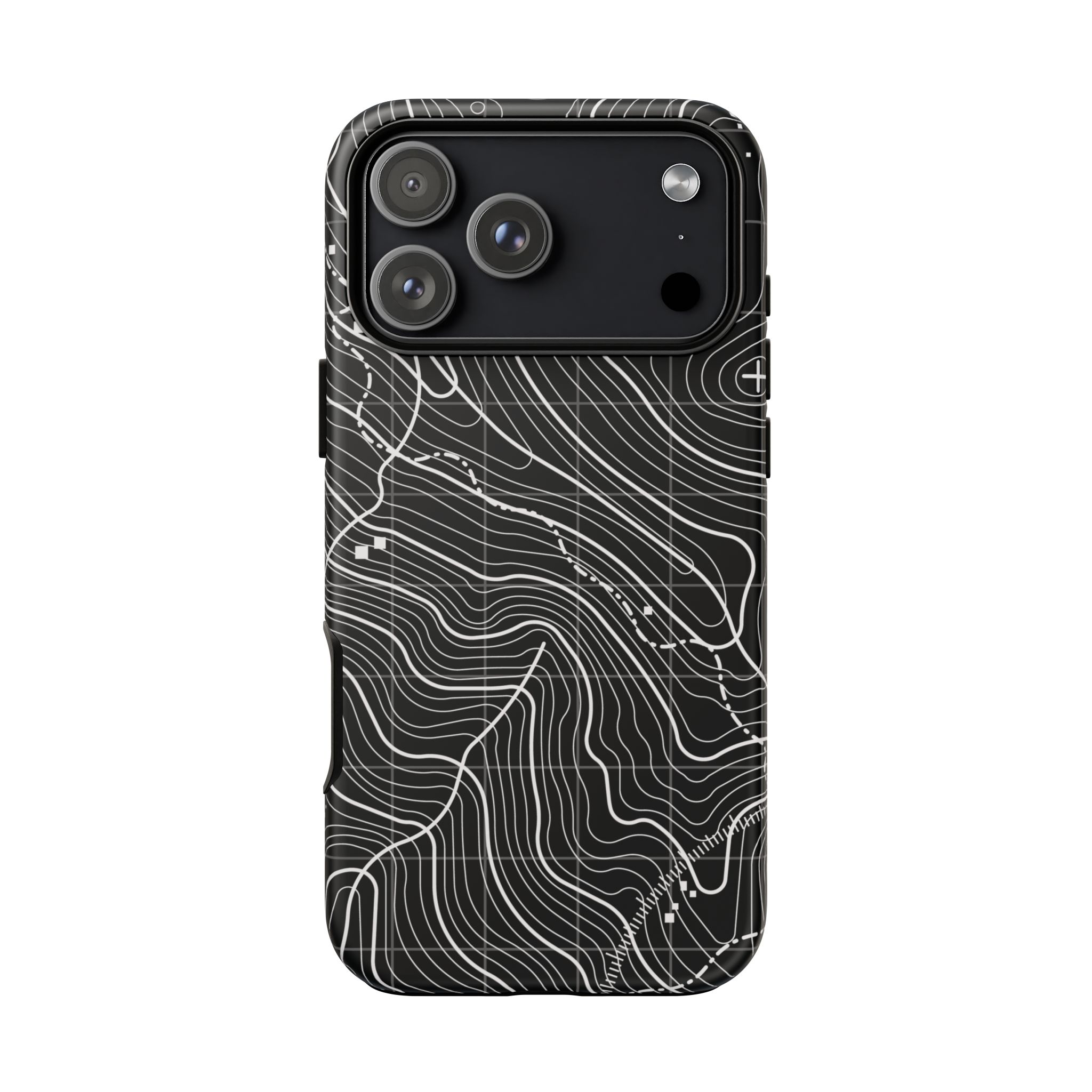 Black Topography Phone Case - Gorilla Dirt Black Topography Phone Case - Image 29