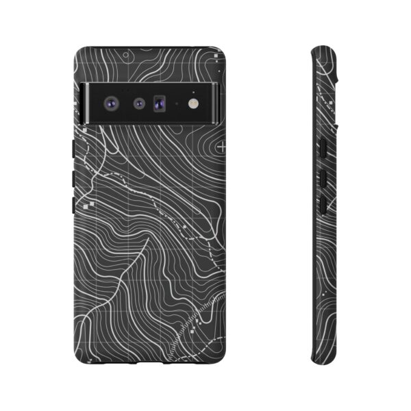 Black Topography Phone Case - Gorilla Dirt
