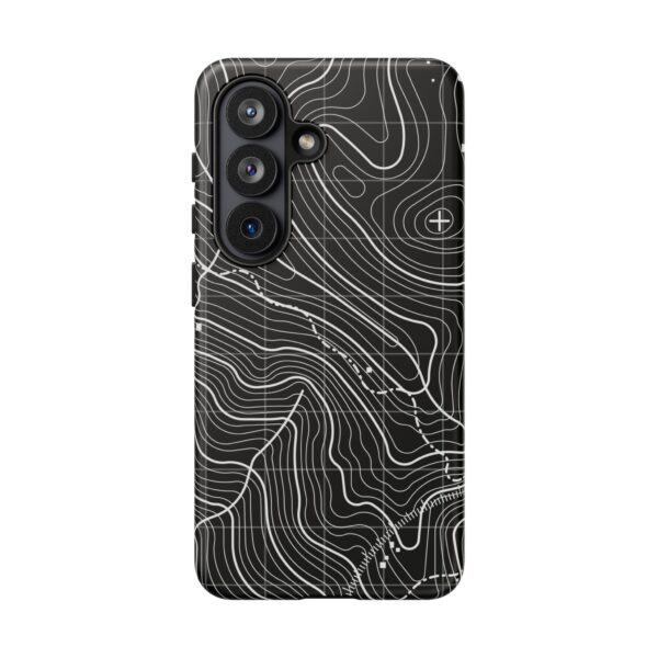 Black Topography Phone Case