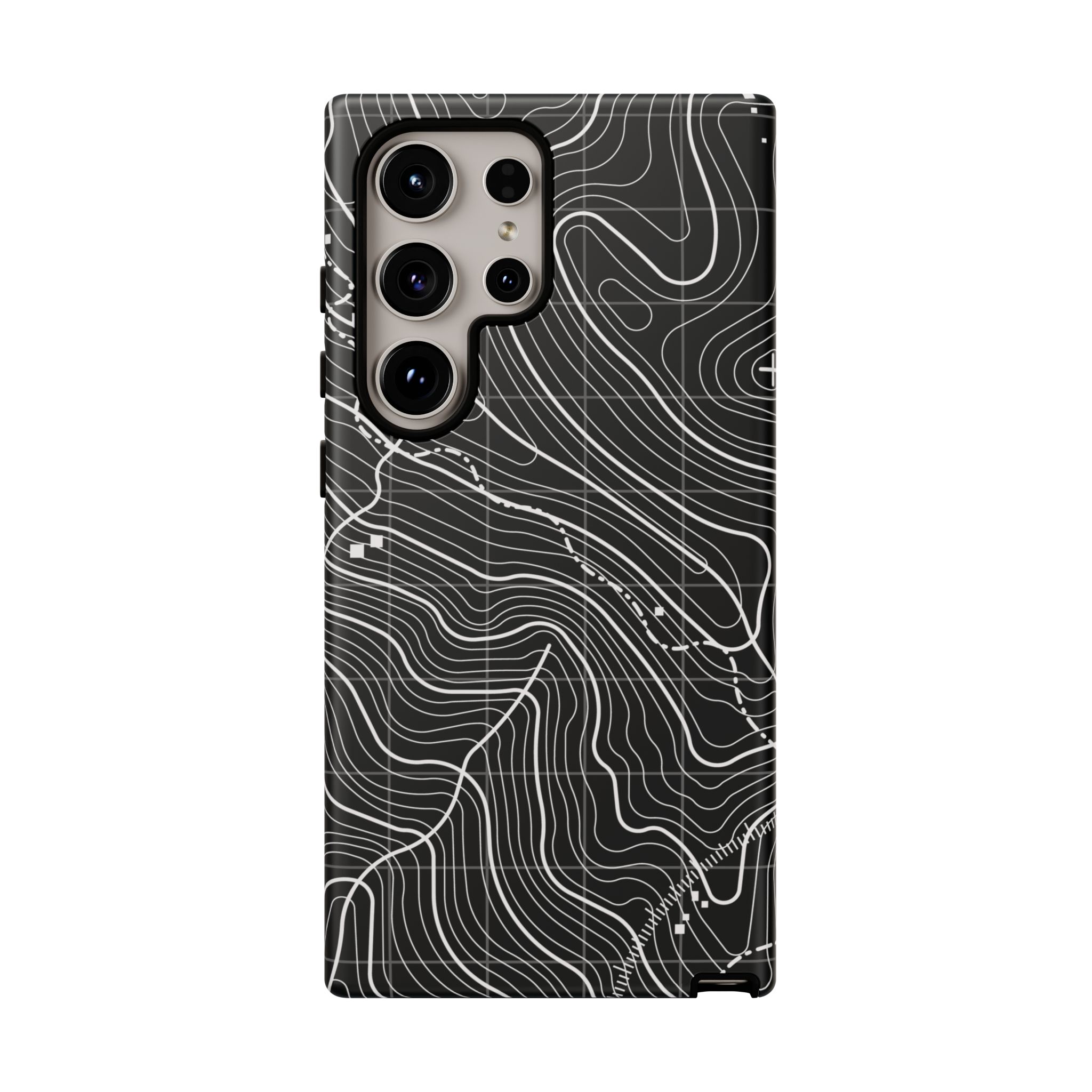 Black Topography Phone Case - Gorilla Dirt Black Topography Phone Case - Image 13