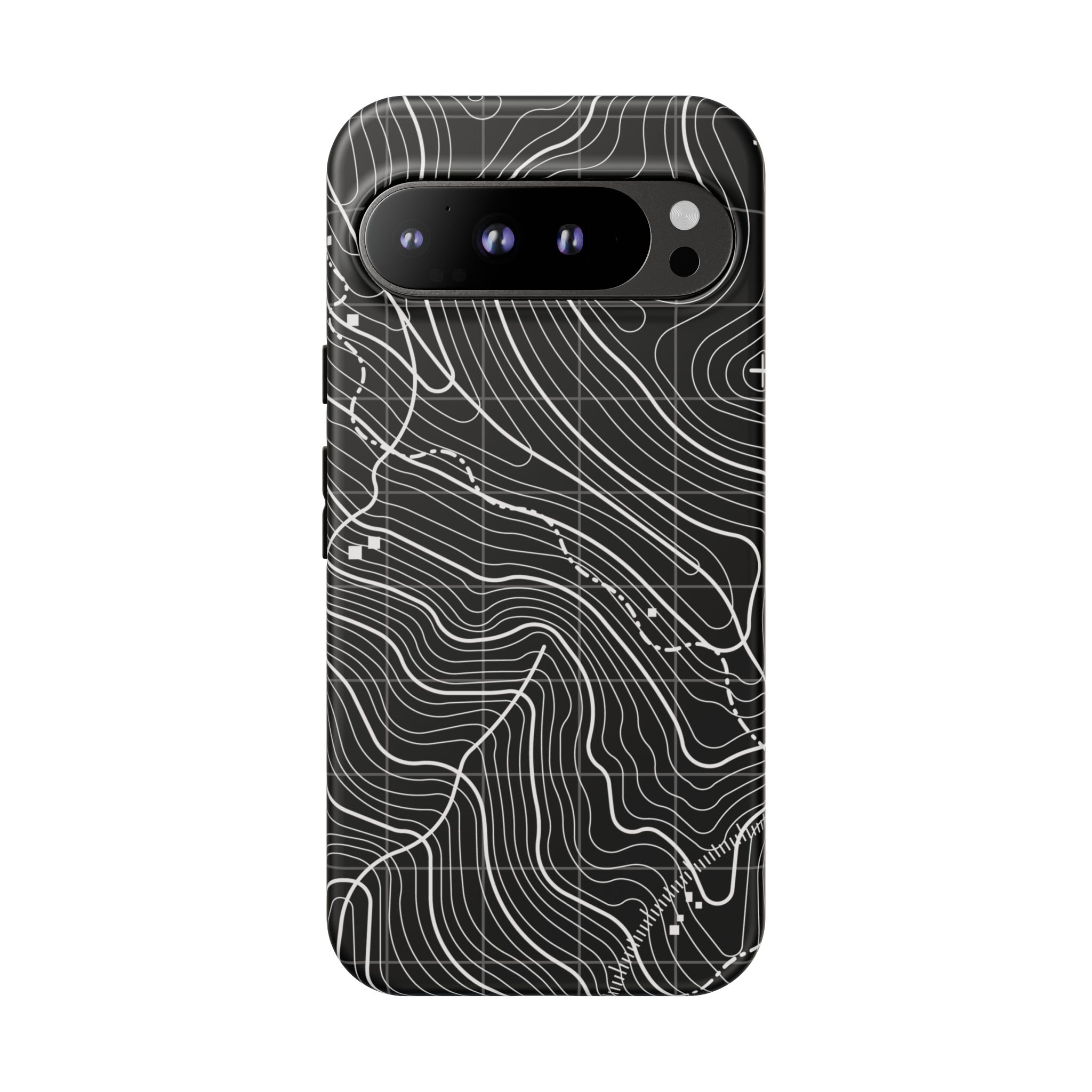 Black Topography Phone Case - Gorilla Dirt Black Topography Phone Case - Image 22