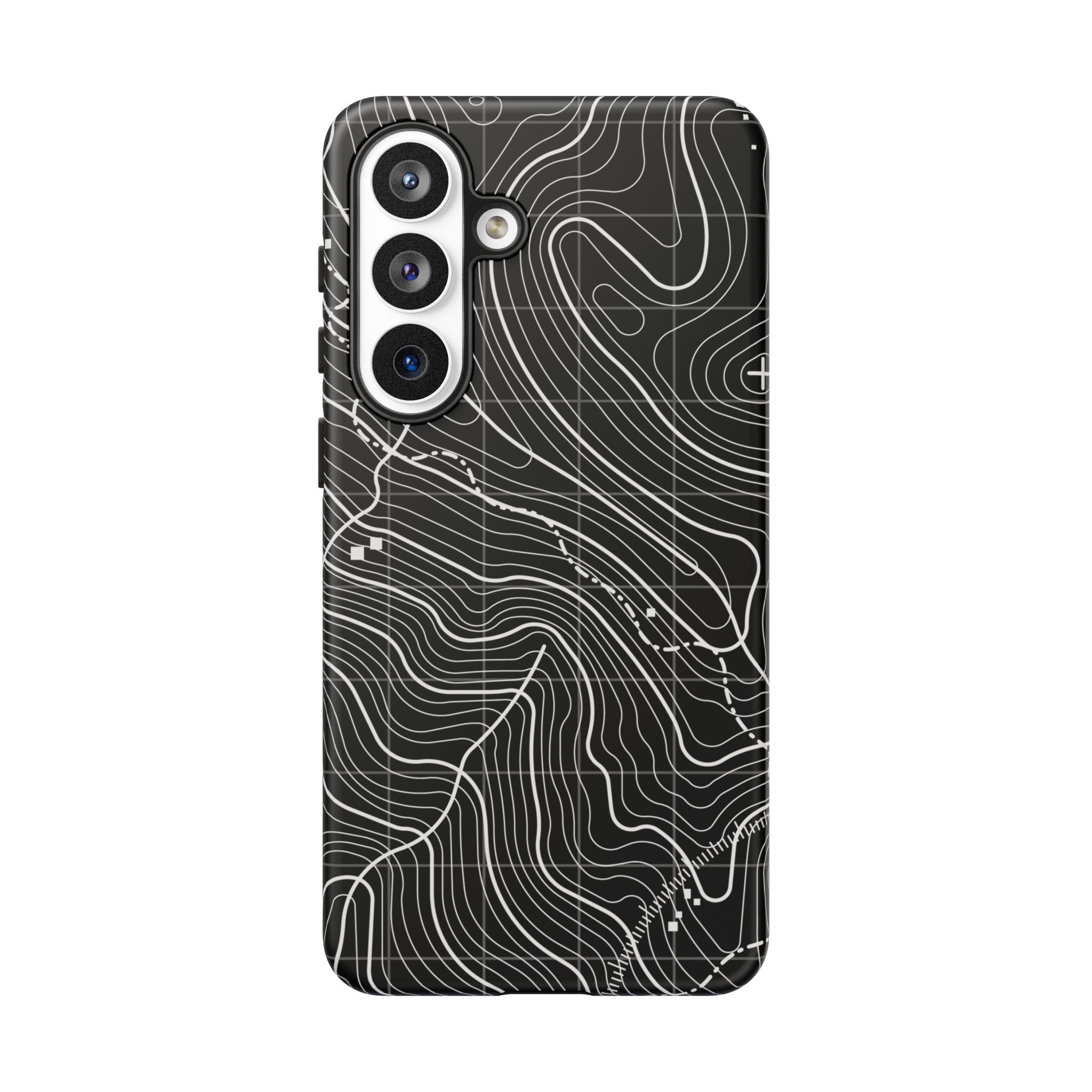 Black Topography Phone Case - Gorilla Dirt Black Topography Phone Case - Image 32