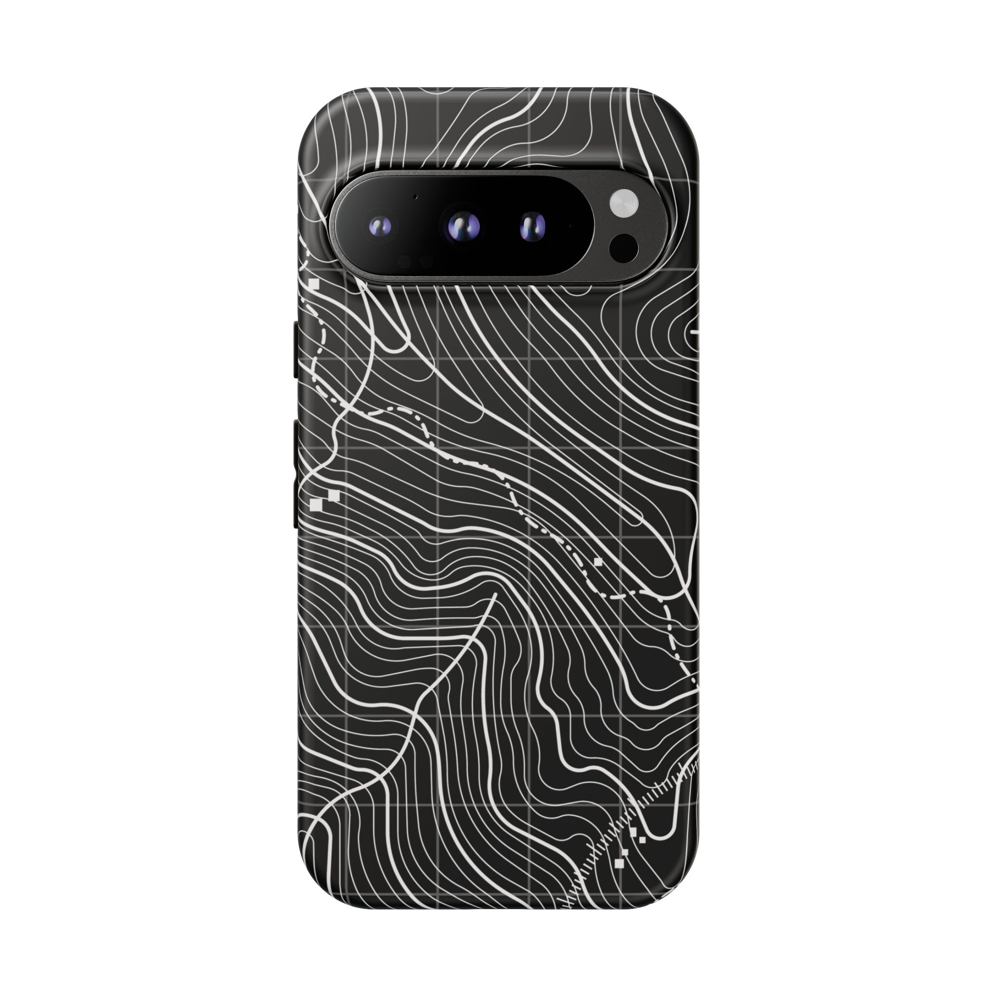 Black Topography Phone Case - Gorilla Dirt Black Topography Phone Case - Image 21