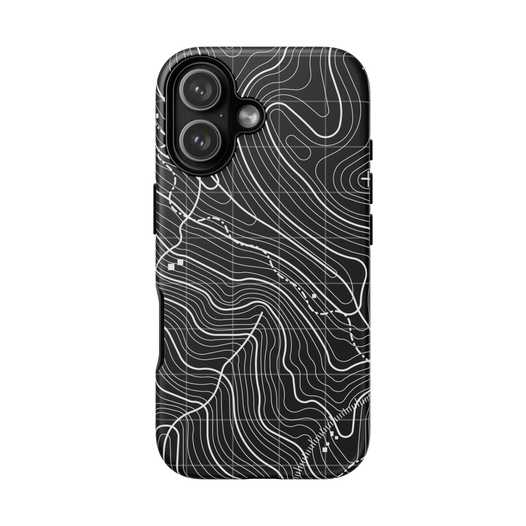 Black Topography Phone Case - Gorilla Dirt Black Topography Phone Case - Image 26