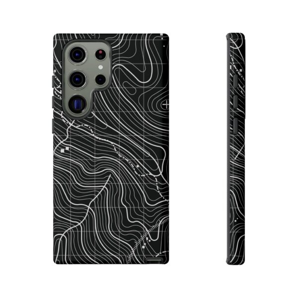 Black Topography Phone Case - Gorilla Dirt