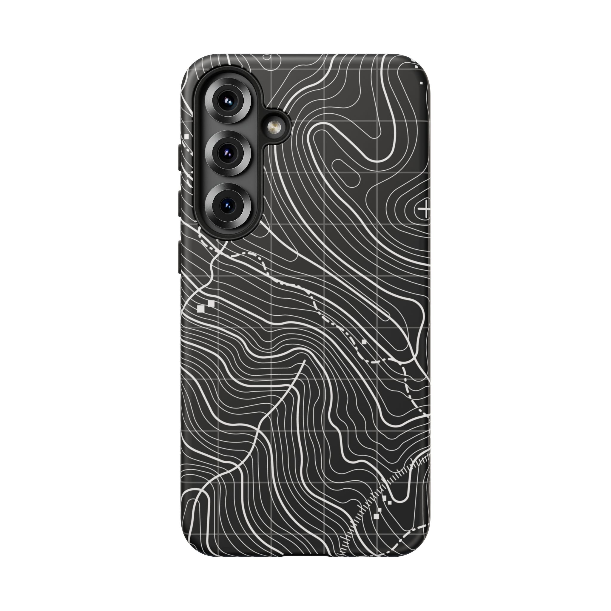 Black Topography Phone Case - Gorilla Dirt Black Topography Phone Case - Image 24