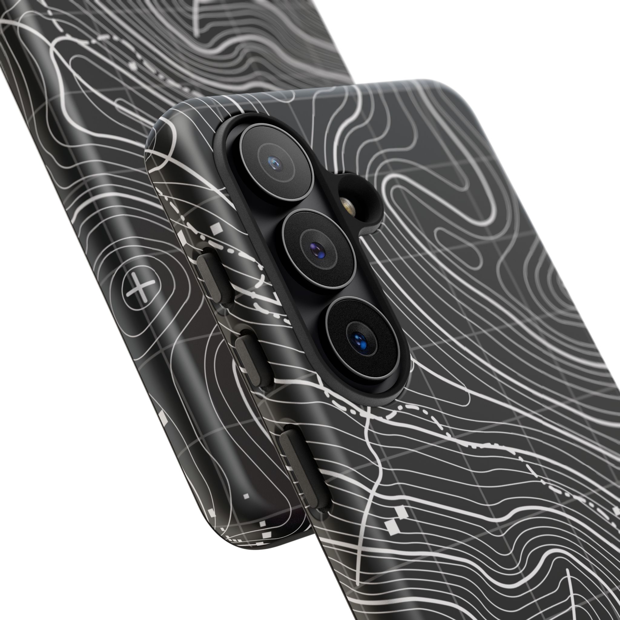 Black Topography Phone Case - Gorilla Dirt Black Topography Phone Case - Image 31
