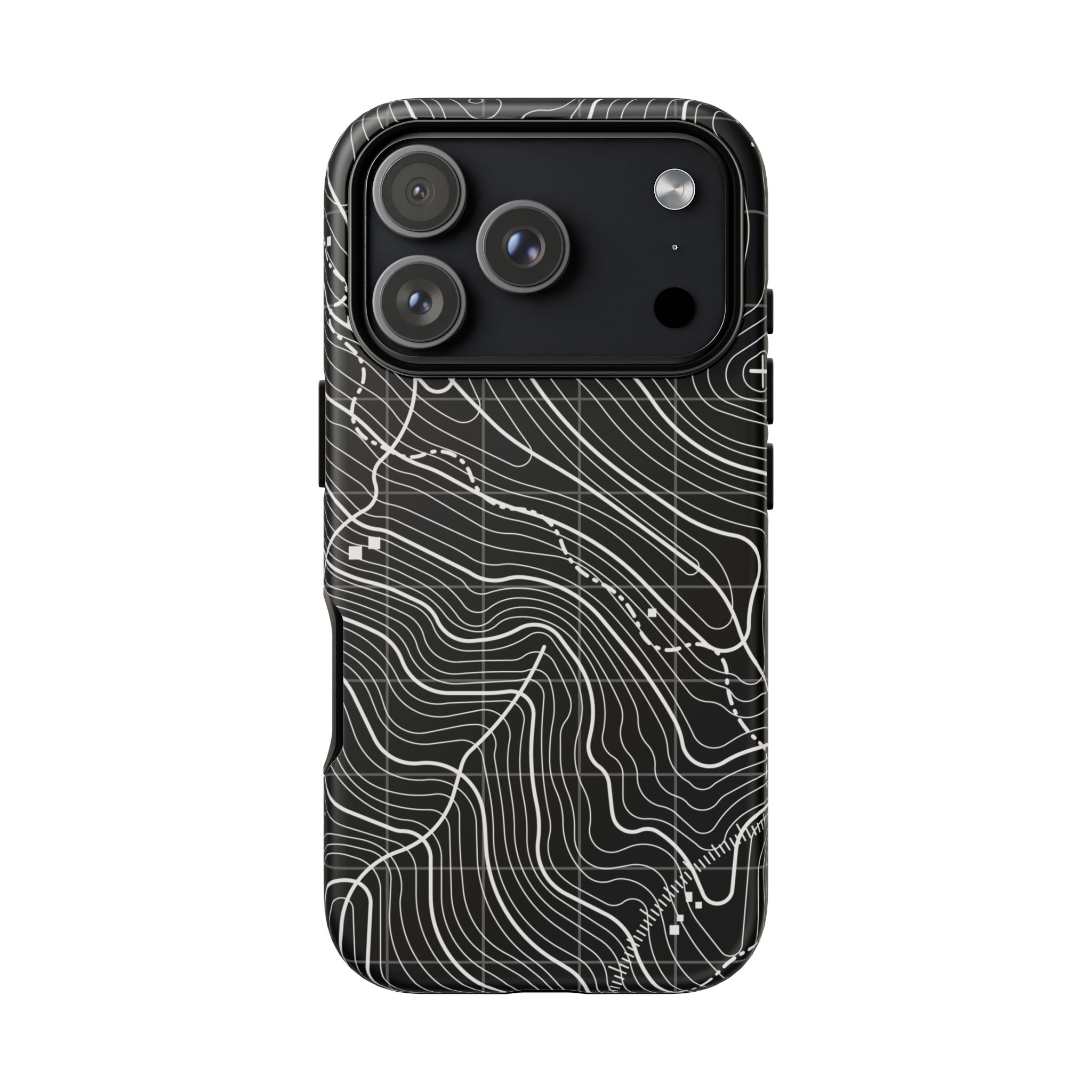 Black Topography Phone Case - Gorilla Dirt Black Topography Phone Case - Image 28