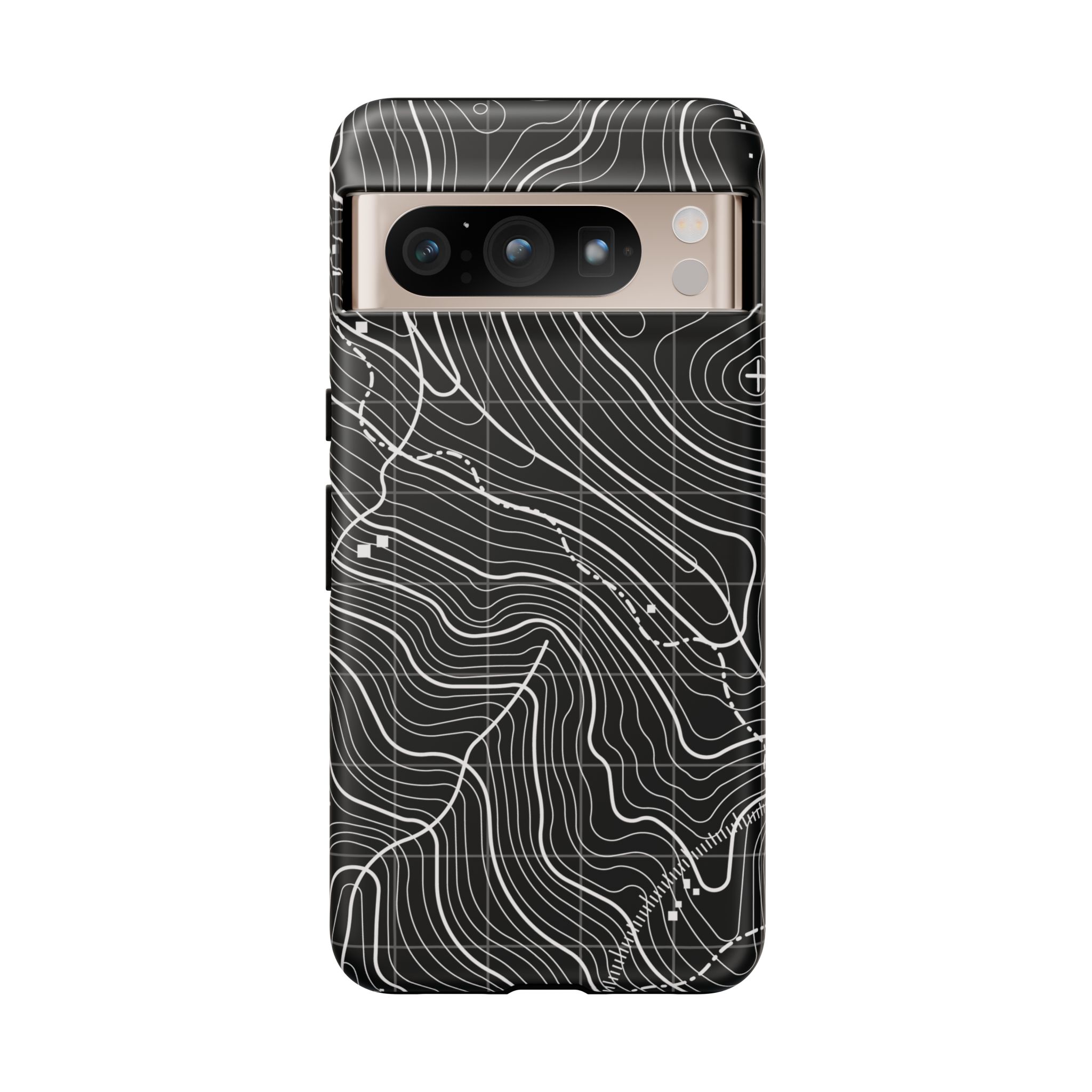 Black Topography Phone Case - Gorilla Dirt Black Topography Phone Case - Image 14