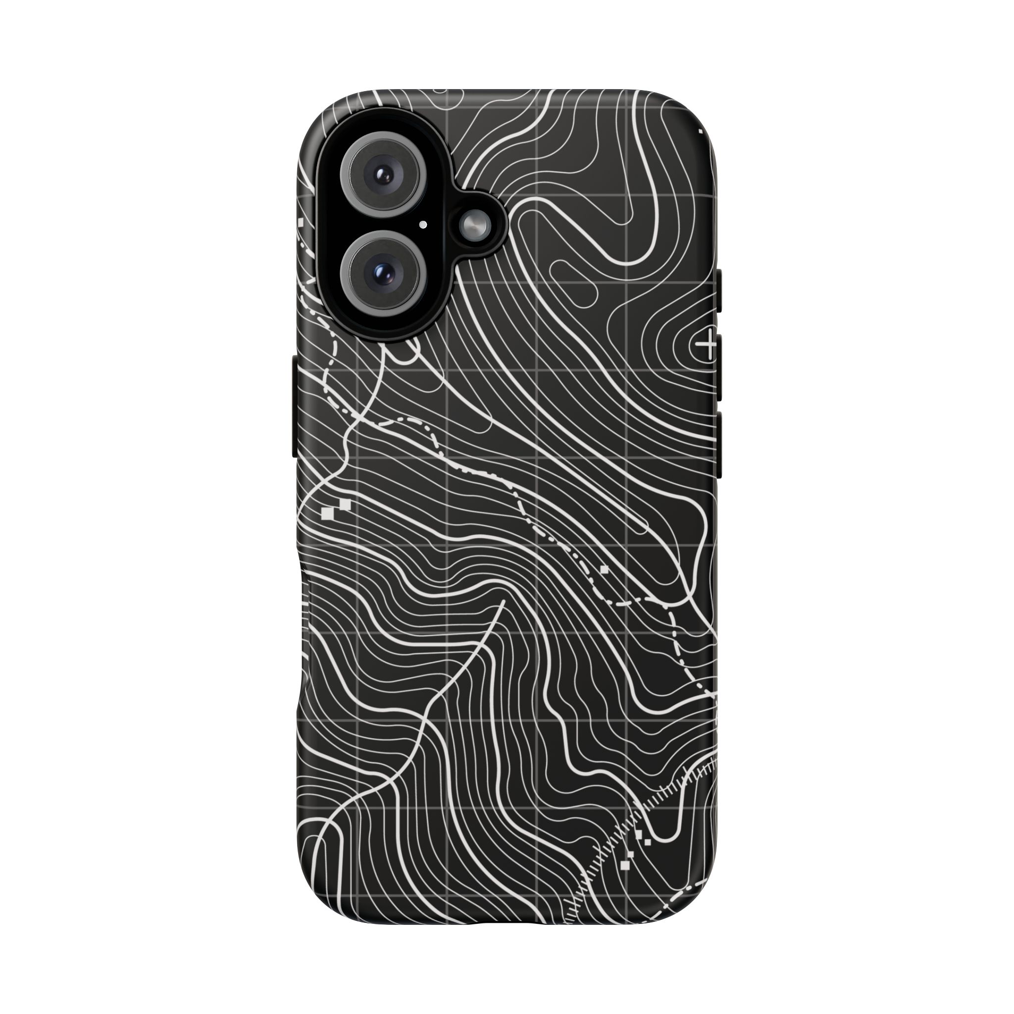 Black Topography Phone Case - Gorilla Dirt Black Topography Phone Case - Image 16