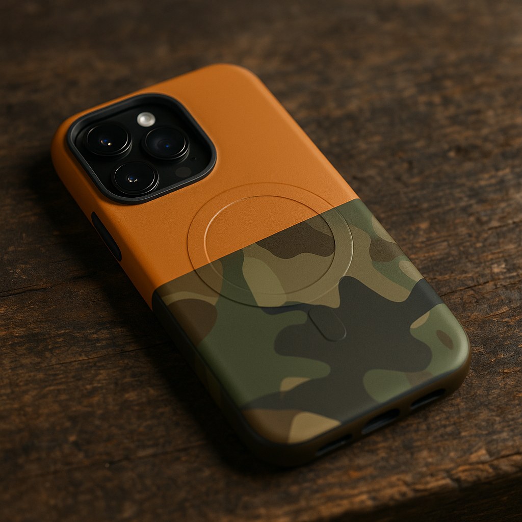 Half & Half Firebrush Camo MagSafe Phone Case