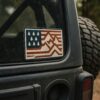 The USA Overland Flag Vinyl Sticker