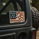 The USA Overland Flag Vinyl Sticker