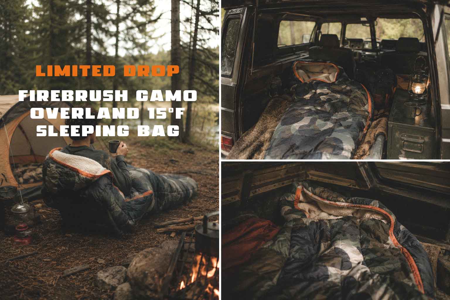 Firebrush Camo Overland Sleeping Bag