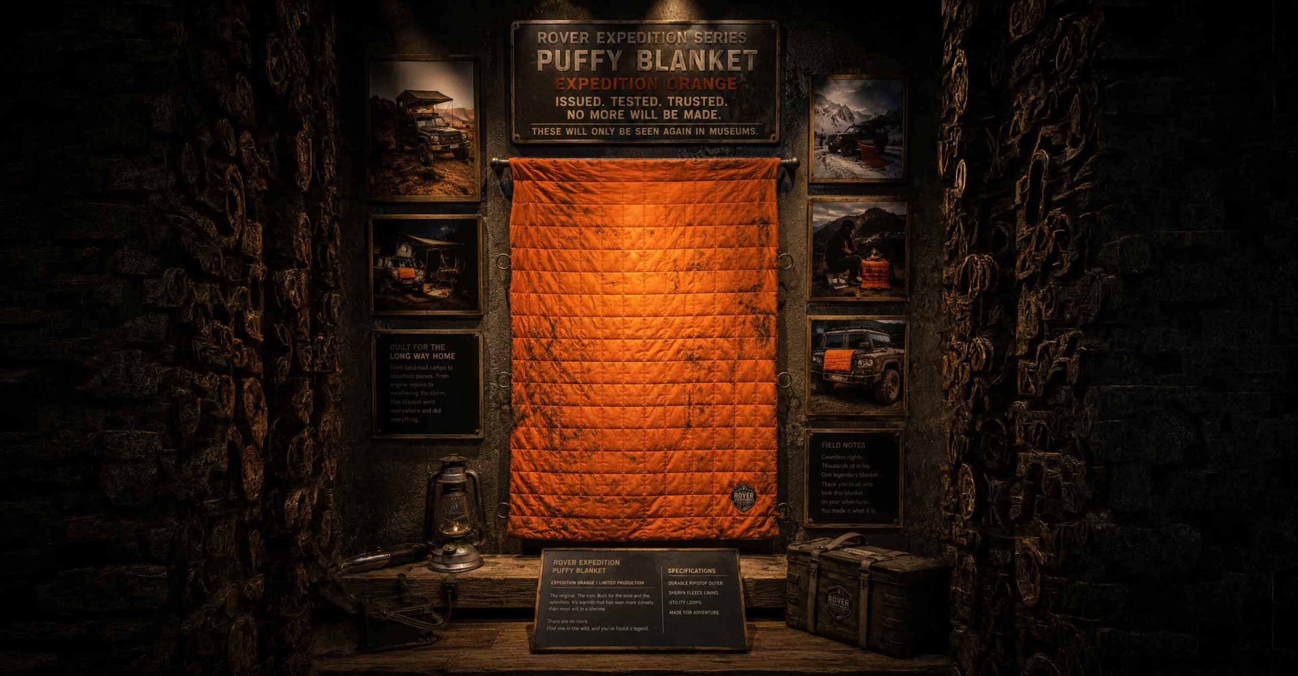 Expedition Orange Rover Expedition Series Puffy Blanket