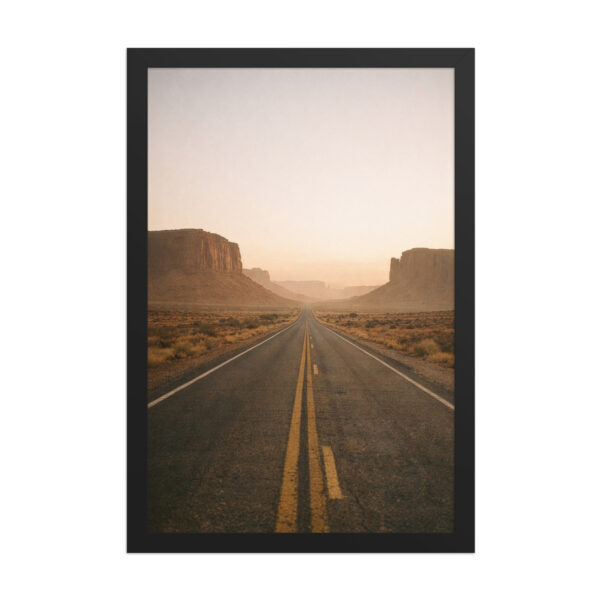 Desert Highway Framed Image