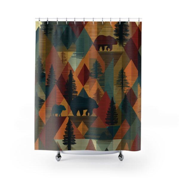 Rustic Argyle Shower Curtain
