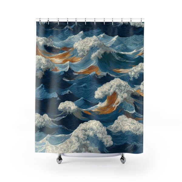 Ocean Waves Shower Curtain