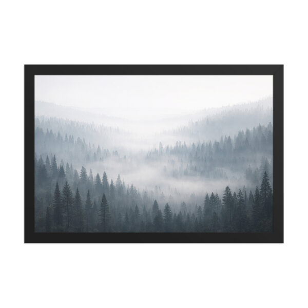 Misty Pines Framed Art