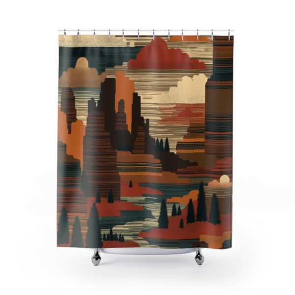 Canyon Lines Shower Curtain