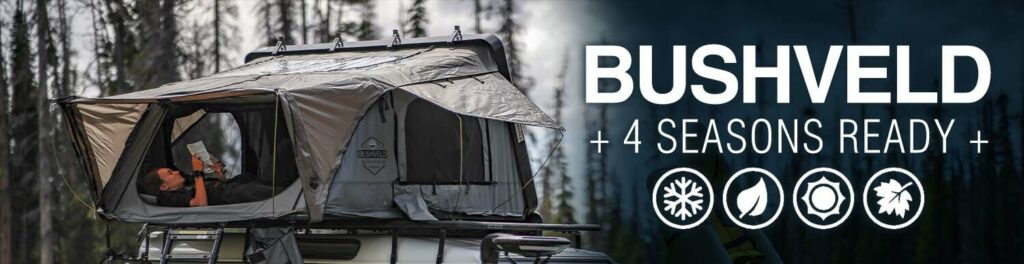 HD Bushveld 2 Person Cantilever Hard Shell Roof Top Tent