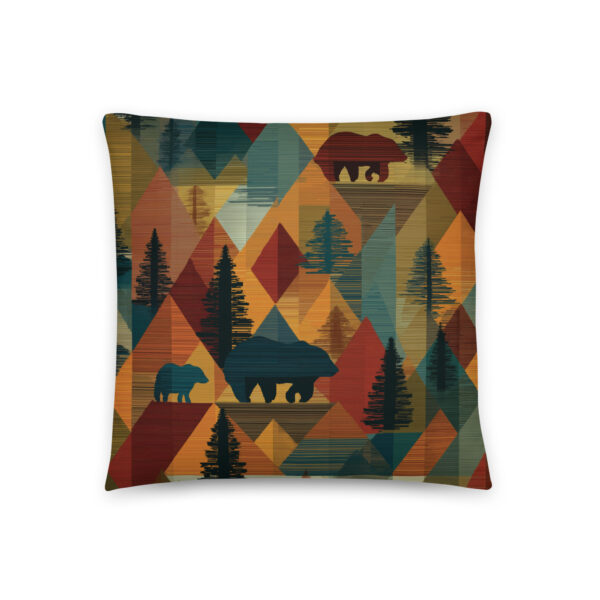 Rustic Argyle Throw Pillow