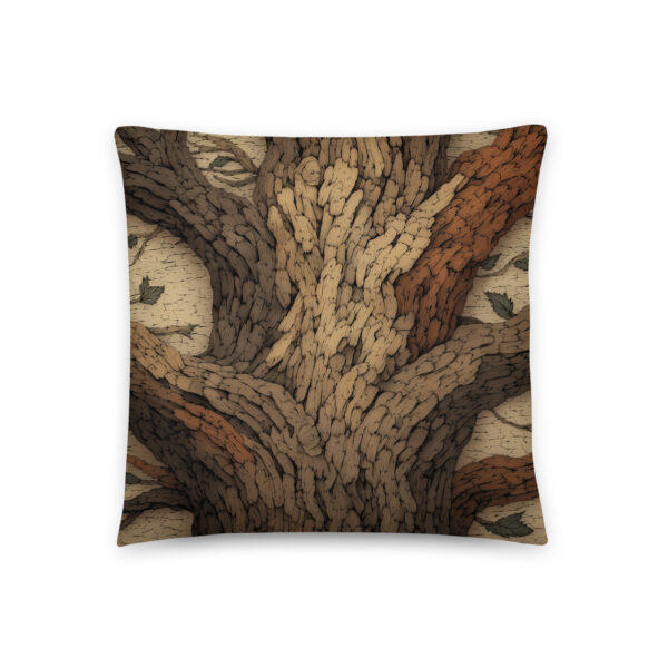 Textured Tree Throw Pillow