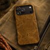 Brown Firebrush Topo MagSafe Phone Case
