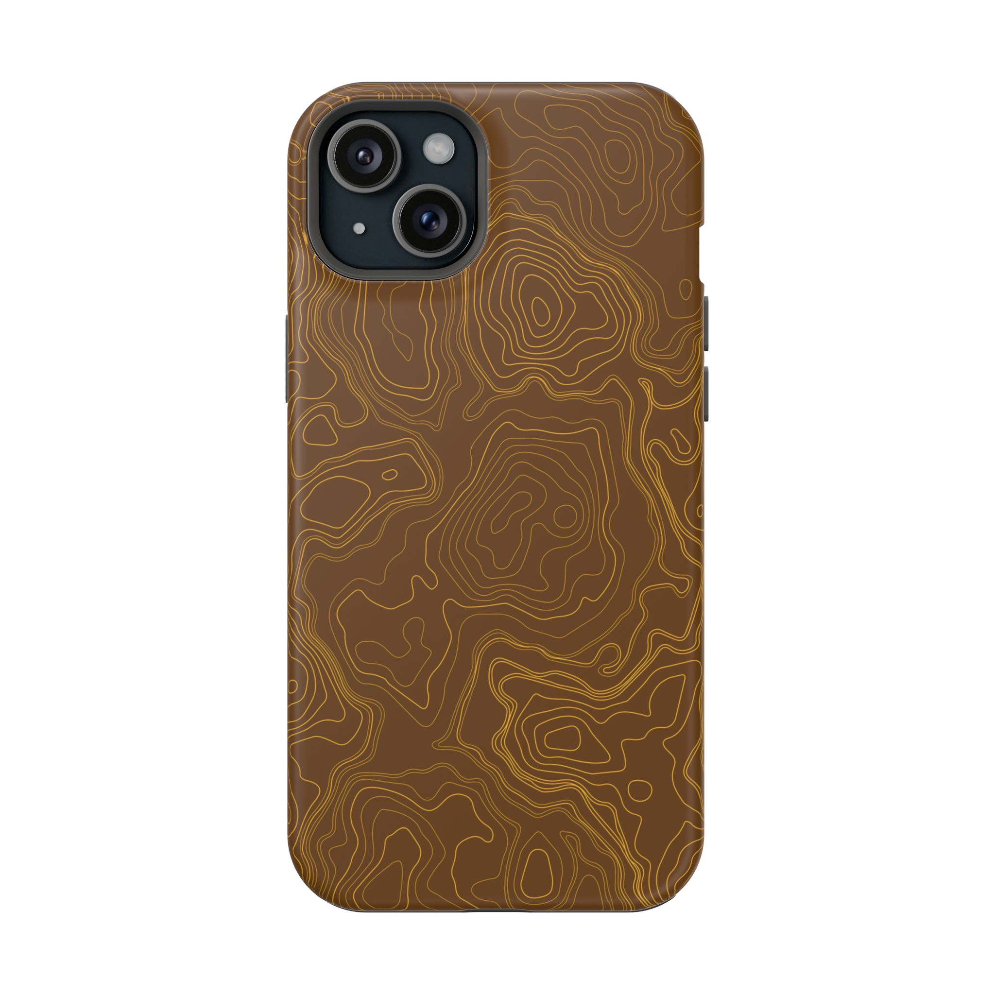 Brown Firebrush Topo MagSafe Phone Case - Gorilla Dirt Brown Firebrush Topo MagSafe Phone Case - Image 18