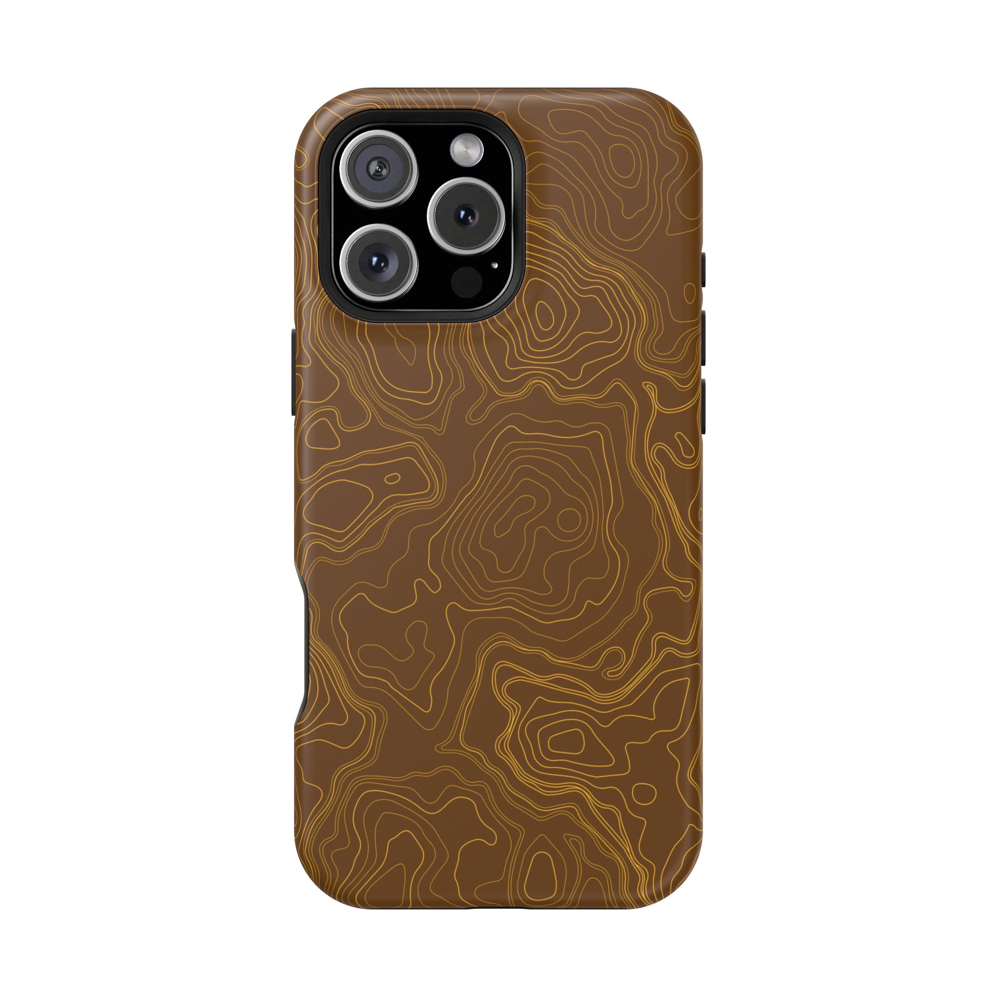 Brown Firebrush Topo MagSafe Phone Case - Gorilla Dirt Brown Firebrush Topo MagSafe Phone Case - Image 38