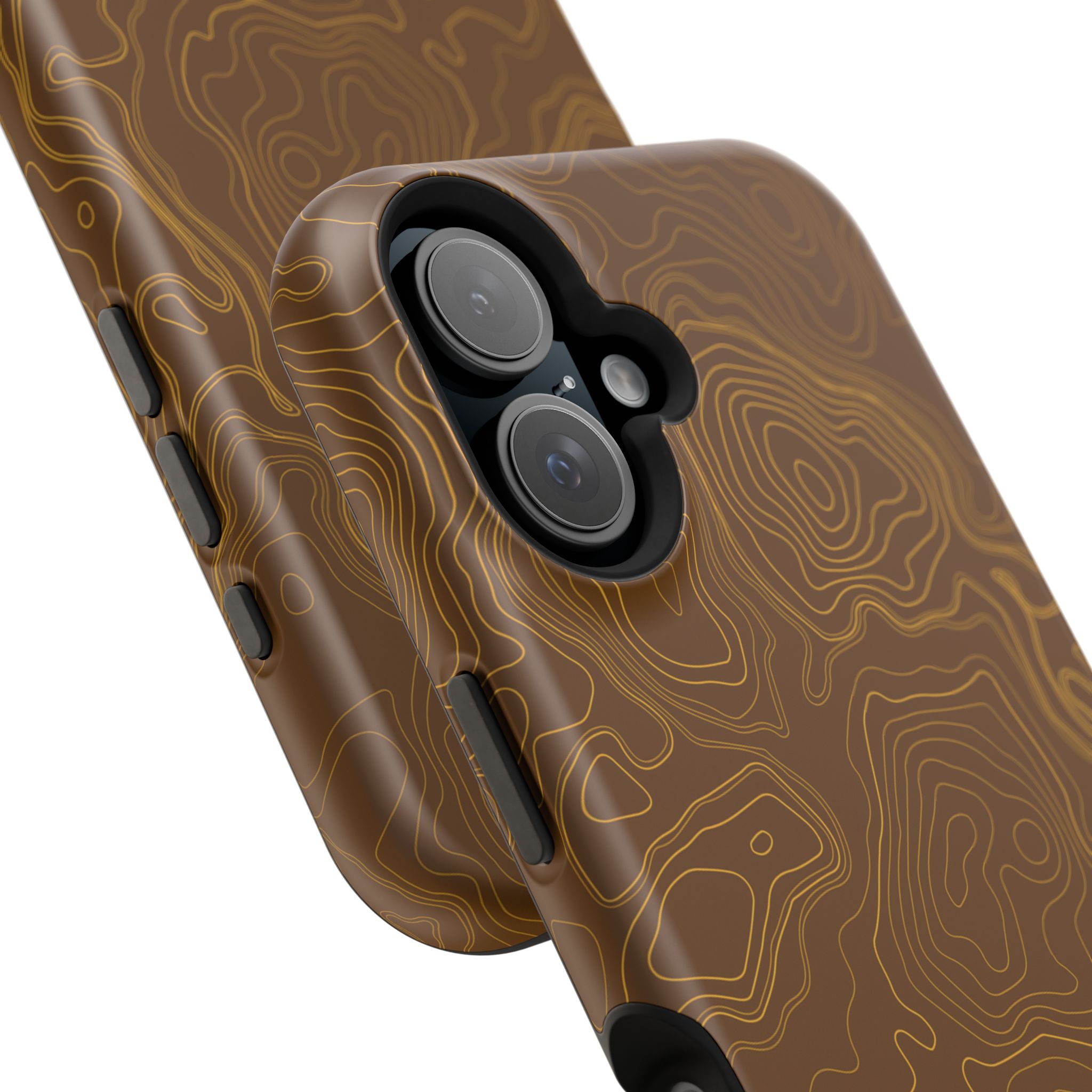 Brown Firebrush Topo MagSafe Phone Case - Gorilla Dirt Brown Firebrush Topo MagSafe Phone Case - Image 28
