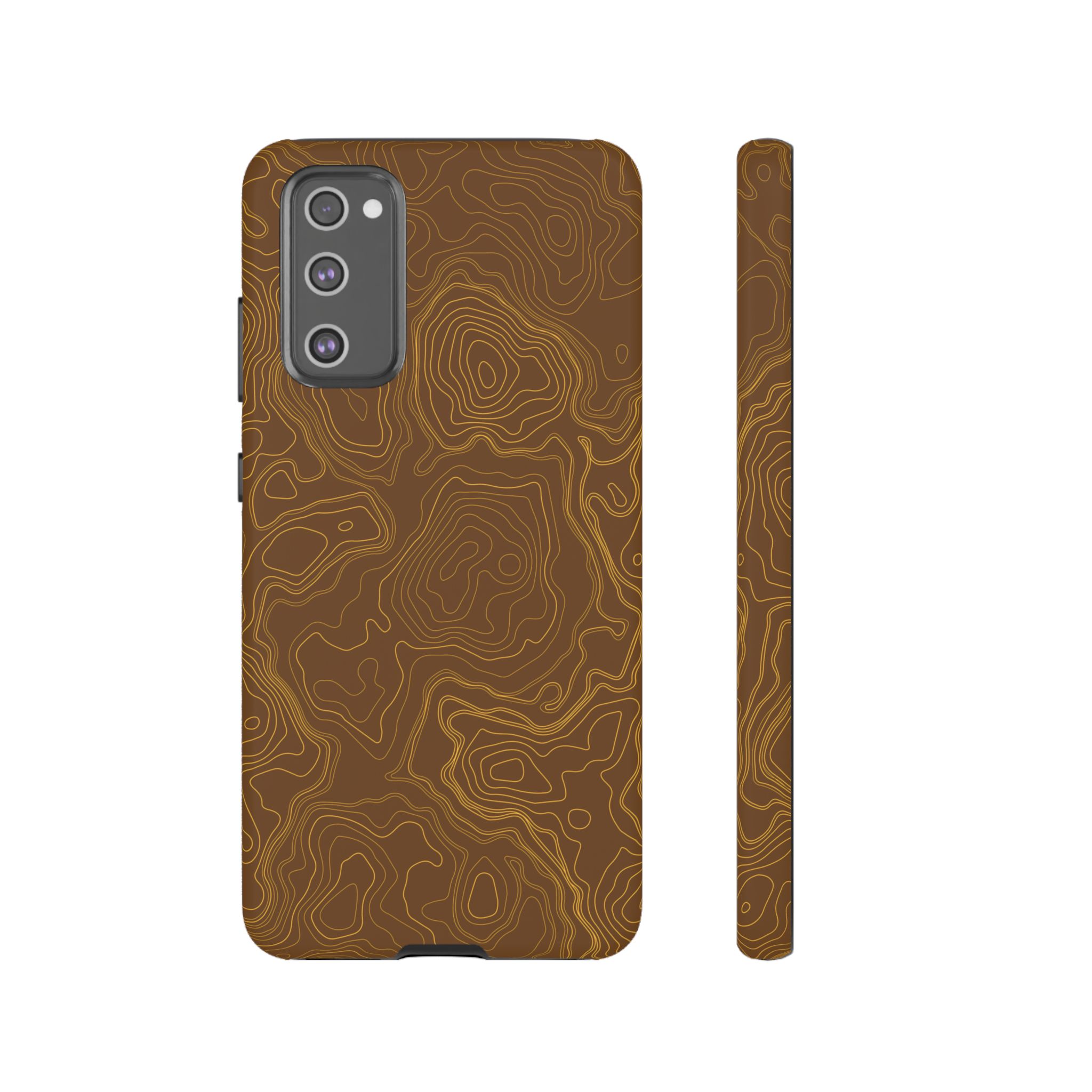Brown Firebrush Topo Phone Case - Gorilla Dirt Brown Firebrush Topo Phone Case - Image 20