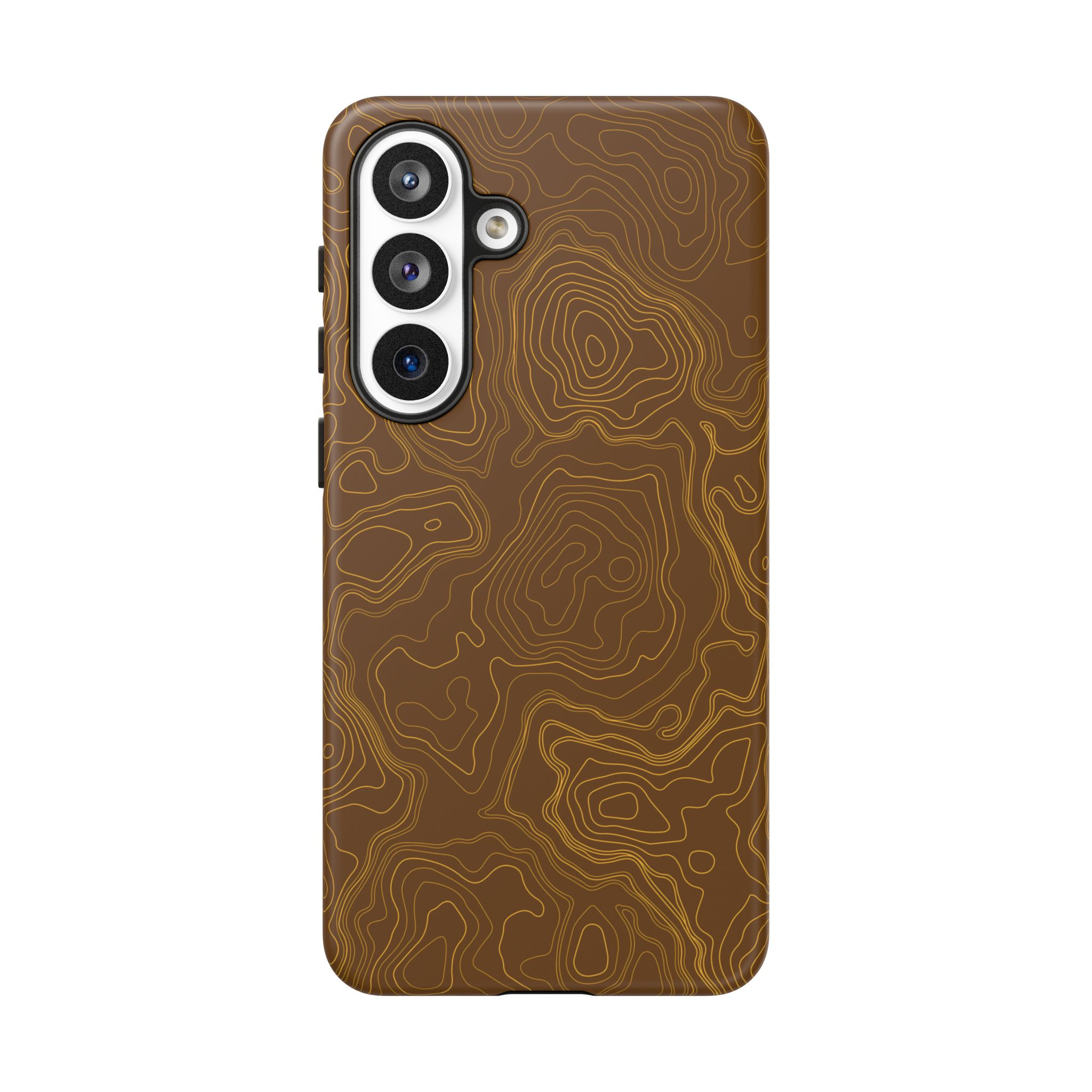 Brown Firebrush Topo Phone Case - Gorilla Dirt Brown Firebrush Topo Phone Case - Image 77