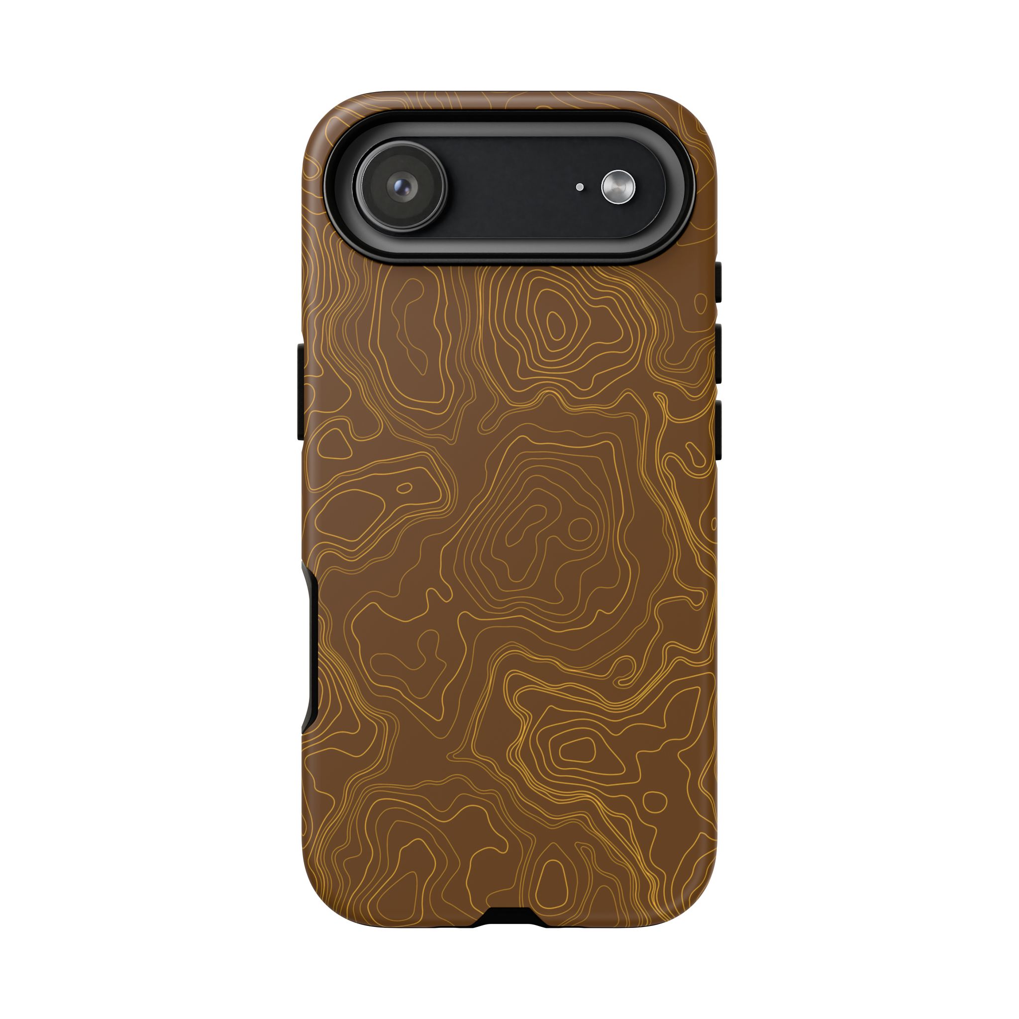 Brown Firebrush Topo Phone Case - Gorilla Dirt Brown Firebrush Topo Phone Case - Image 51