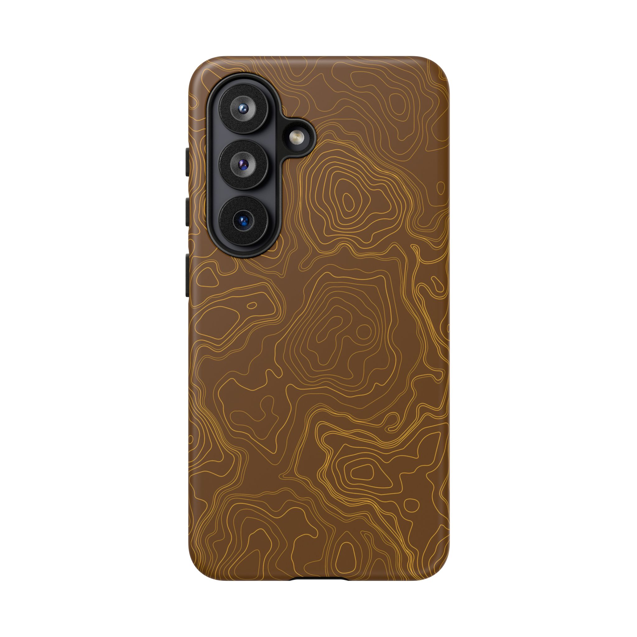 Brown Firebrush Topo Phone Case - Gorilla Dirt Brown Firebrush Topo Phone Case - Image 75