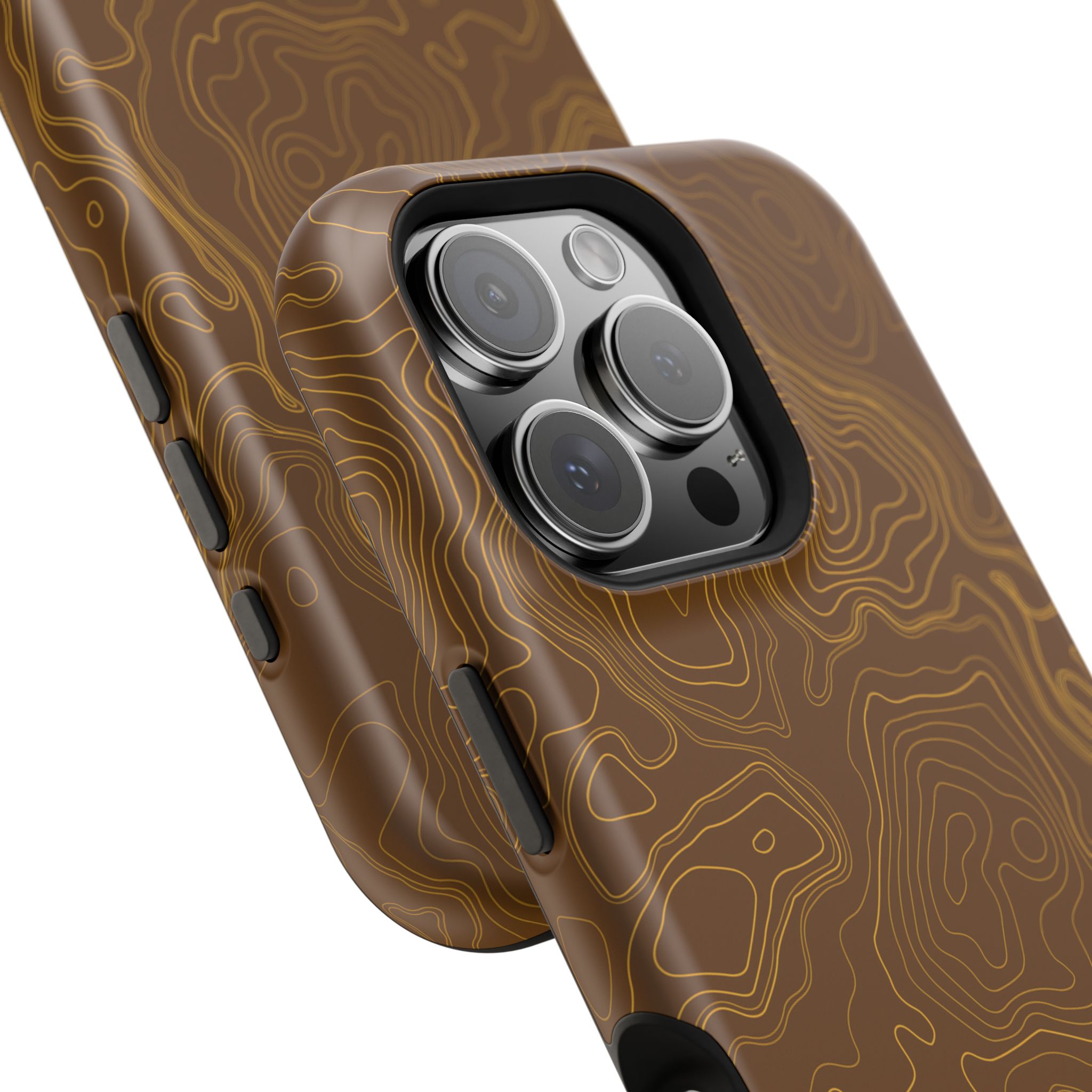 Brown Firebrush Topo MagSafe Phone Case - Gorilla Dirt Brown Firebrush Topo MagSafe Phone Case - Image 36