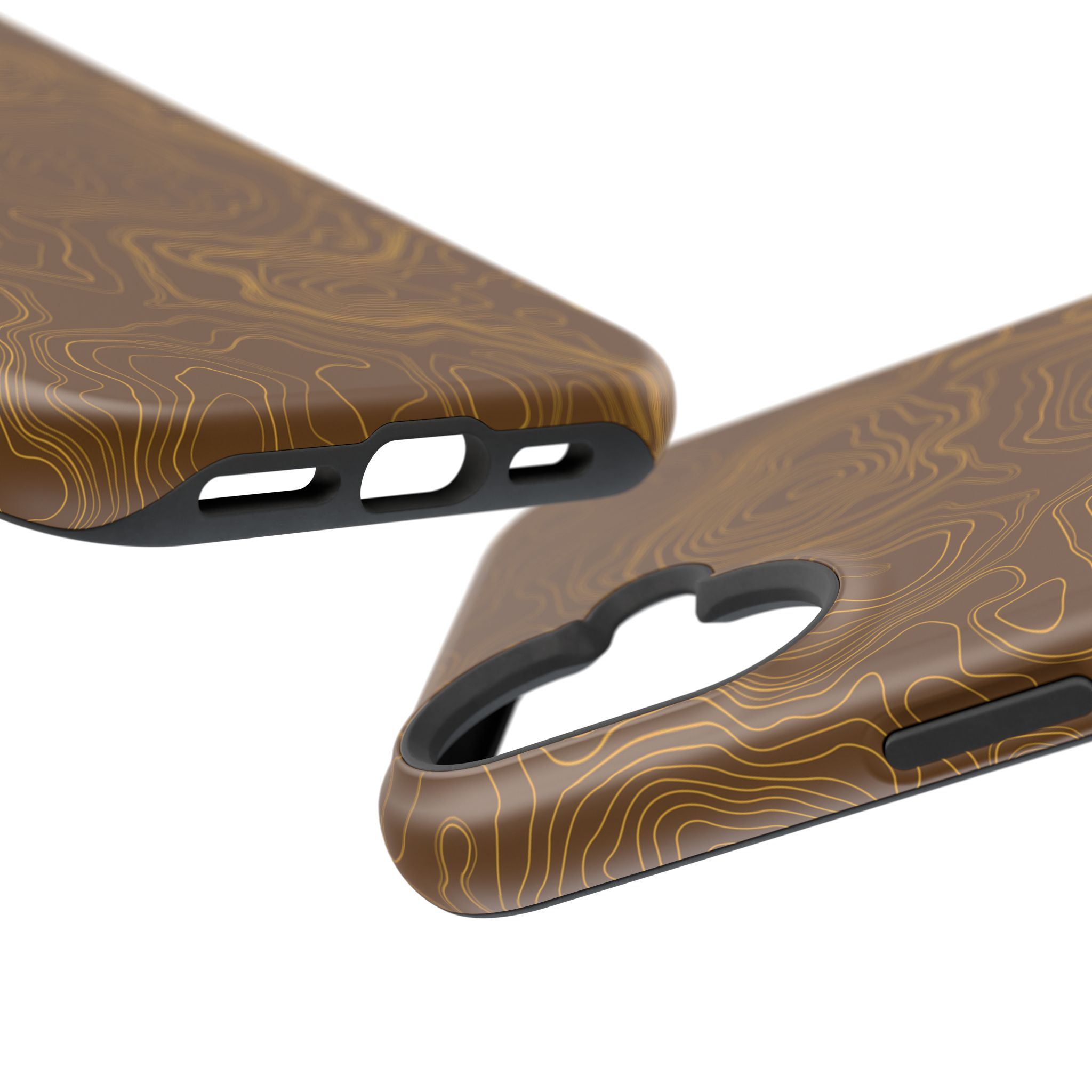 Brown Firebrush Topo MagSafe Phone Case - Gorilla Dirt Brown Firebrush Topo MagSafe Phone Case - Image 29
